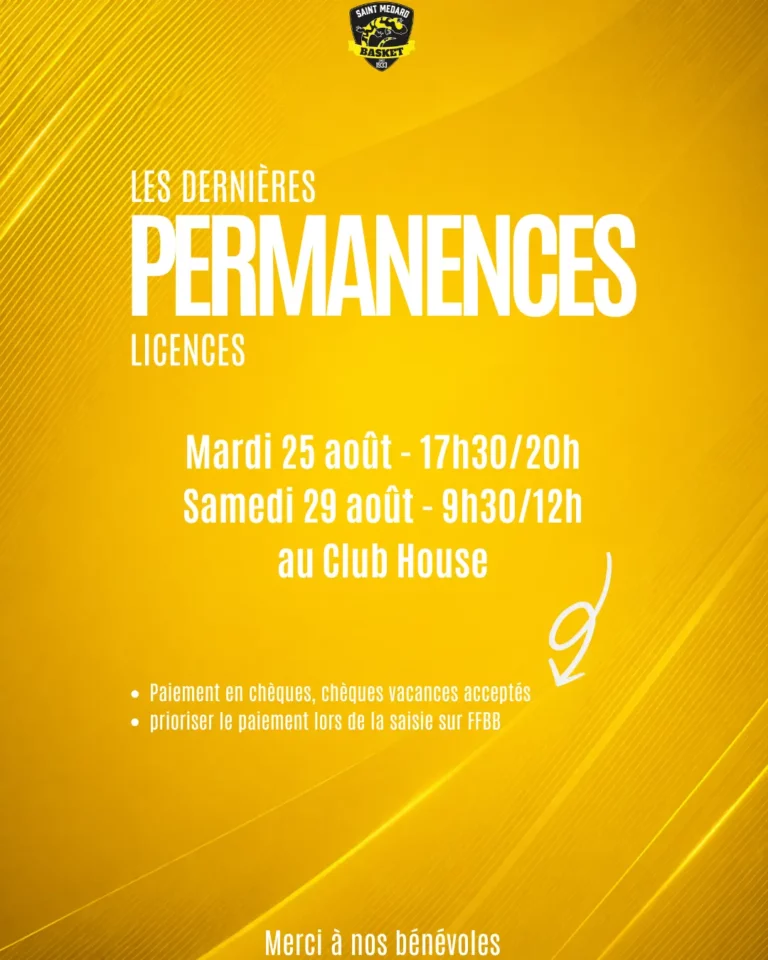 Pemanences inscriptions 2027
